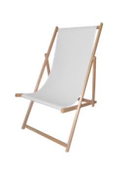 Liegestuhl aus Holz, ohne Armlehne mit Wechseldruck