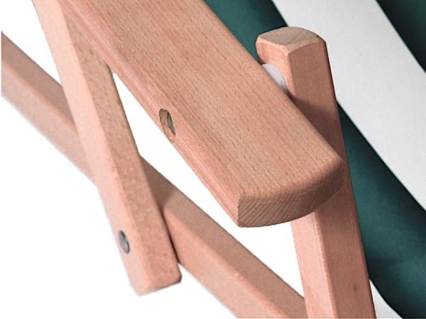 Liegestuhl mit Armlehne u. Wechselbezug bedruckt